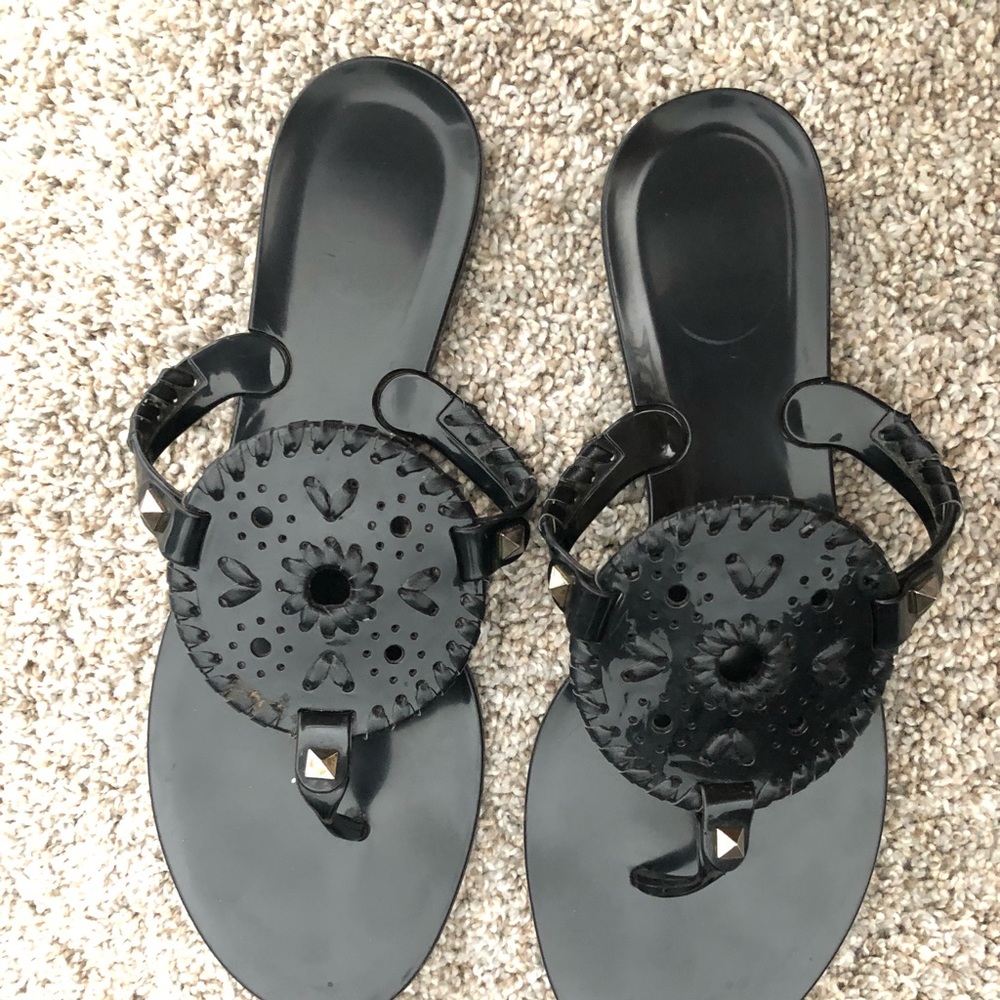 ‘Georgica’ black jelly Jack Rogers